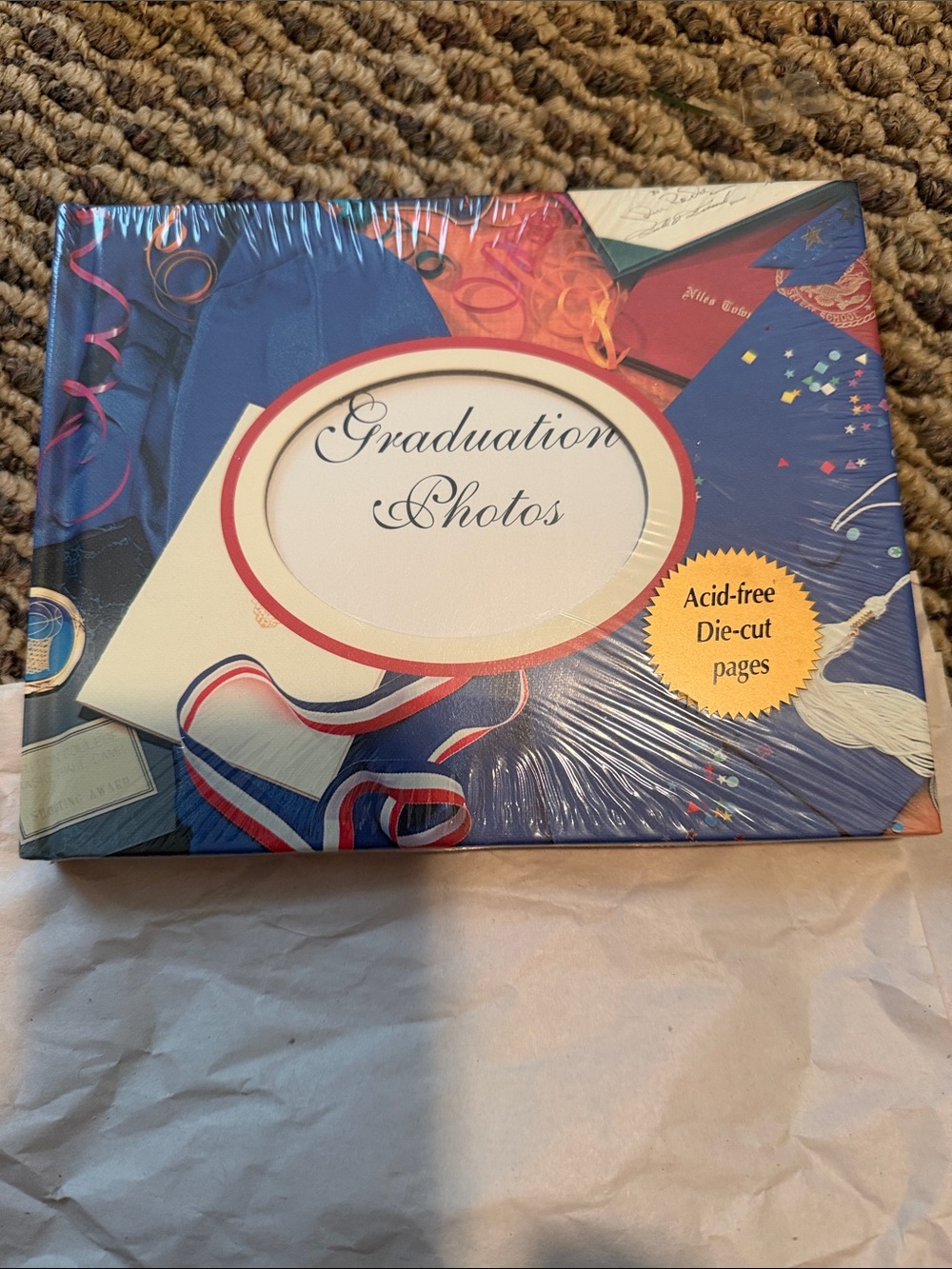 Graduation Photos Memory Book - Blue / Red